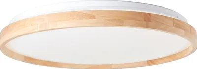 Produktbild von BRILLIANT moderne LED Deckenleuchte ALSON |Ø 48 cm Deckenlampe mit Fernbedienung | aus nachhaltigem Holz| Lichtfarbe einstellbar | 30W 3300 Lumen 3000 bis 6500 Kelvin | Holz/Metall/Kunststoff