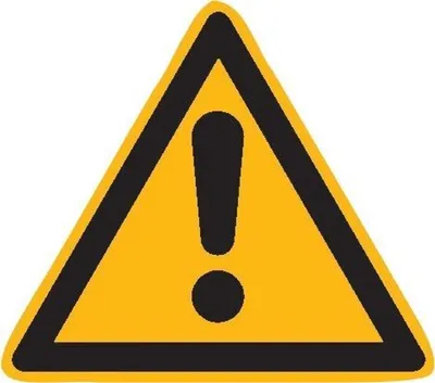 Produktbild von SafetyMarking Warnschild Folie SL 200 mm Warnung vor einer Gefahrenstelle