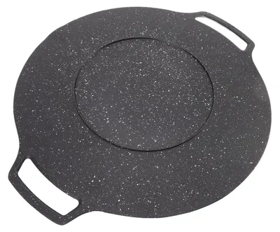 Image de Plaque de cuisson coréenne en fonte - 36 cm, revêtement antiadhésif