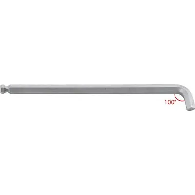 Produktbild von FORMAT Winkelschraubendreher vernickelt sechskant 10 mm, Schenkellänge:165 x 18,0 mm, Schlüsselweite:5,0 mm
