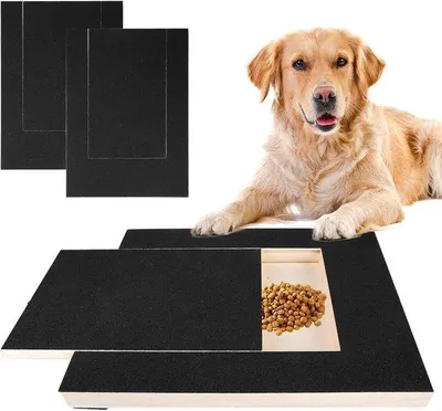 Produktbild von Famanu Kratzbrett für Hunde - Mit Snackbox zur natürlichen Nagelpflege