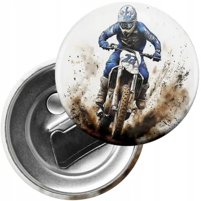 Image de Magnet frigo avec décapsuleur - Moto MOTOCROSS