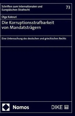 Immagine prodotto di Die Korruptionsstrafbarkeit von Mandatsträgern