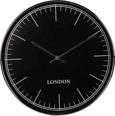 Productafbeelding van H&S Collection Woonkamerklok - London - Wandklok - Diameter 50 cm