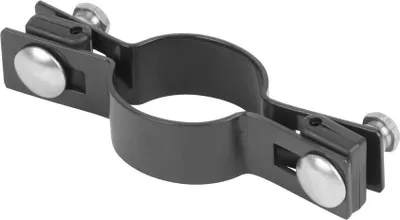 Image de Collier de fixation Strend Pro EUROSTANDARD, 48 mm, intermediaire, anthracite, Zn+PVC, RAL7016, pour poteau rond
