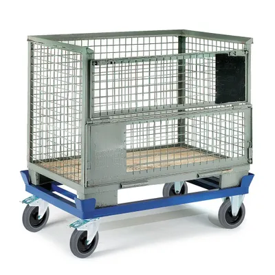 Produktbild von Rollcart Palettenwagen 10-4051 blau 128,0 x 88,0 x 29,0 cm