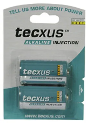 Produktbild von Tecxus® Batterie Alkali Baby C, 2er Blister