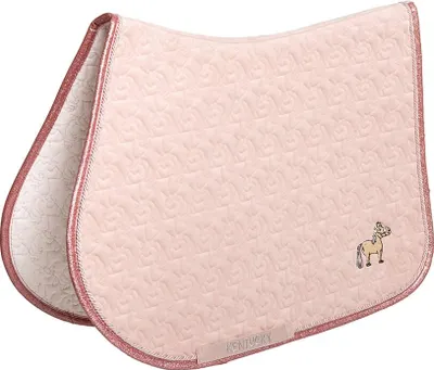 Produktbild von Kentucky Horsewear Saddle Pad Unicorn Head Glitter Jumping, Farbe:Soft Rose, Größe:Pony