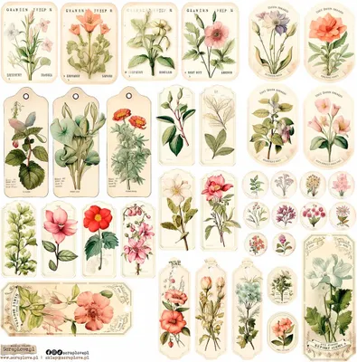 Produktbild von AUFKLEBER - ScrapLove -  Vintage Tag 6 - Jahrgangstag 6