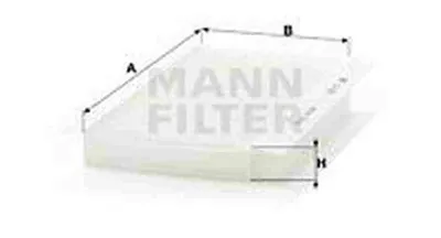Produktbild von MANN FILTER Innenraumfilter CU3337 für Opel Corsa C