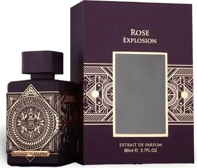 A perfume bottle and its box are displayed against a white background.
