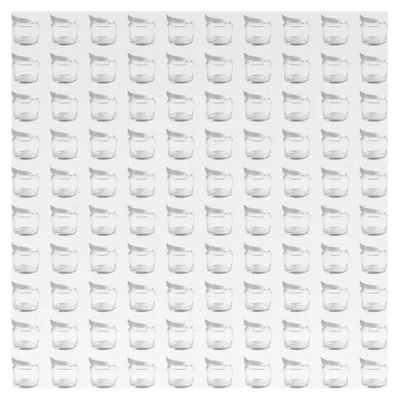 Produktbild von 100 Mini Marmeladengläser 50 ml - mit weißen Schraubdeckeln - kleine Einmachgläser zum Befüllen - 100 Stück