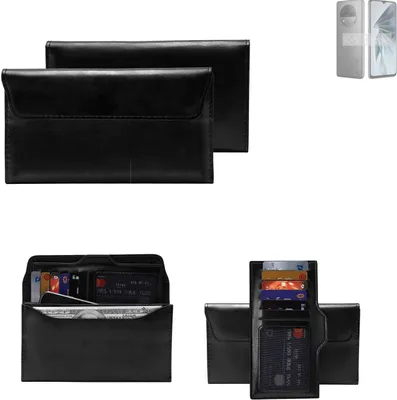 Produktbild von K-S-Trade Handy Hülle kompatibel mit ZTE Extress 50 Schutz Hülle Tasche Schutz Case Handytasche Kunstleder schwarz, 1x