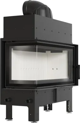 Produktbild von Kamineinsatz KRATKI FLOKI L Links 12 kW fi200 Eckrohrset