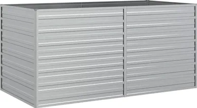 Produktbild von vidaXL Garten-Hochbeet 160x80x77 cm Verzinkter Stahl Silbern