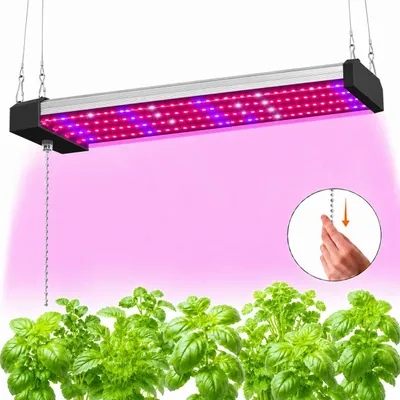 Obrázek produktu pro LED lampa pro rostliny s plným spektrem, pro pokojové rostliny a skleníky, lampa pro růst, lampa pro pěstování s řetízkovým vypínačem, 120 LED, 30 cm
