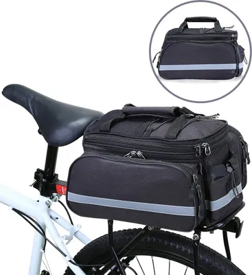 Produktbild von Fahrradtasche,wasserdichte Gepäckträgertasche Hinterradtasche Gepäckträgertasche mit Regenhülle