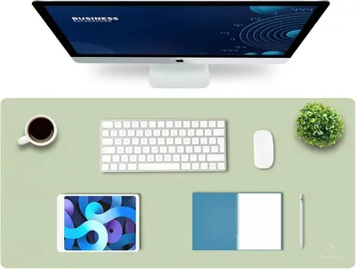 Obrázok produktu pre Knodel podložka na stôl 90x43cm PVC podložka na stôl pre notebook vodotesná obojstranná svetlozelená svetlo modrá