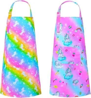 Produktbild von Kinderkookschürze wasserdicht, verstellbar, mit Tasche, für Kinder