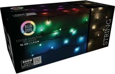 Zdjęcie produktu dla Wróżki LED RGB 96 power timer pilot zdalnego sterowania funkcje zewnętrzne 9.6m