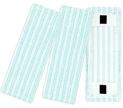Image de Coussin de rechange pour mop - Tapis de nettoyage en microfibre pour tous types de sols - Lot de 3
