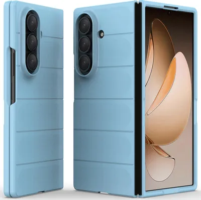 Produktbild von Handyhülle für Samsung Galaxy Z Fold 7 Hartes PC Matt Stossfest Anti-rutsch Hülle Blau