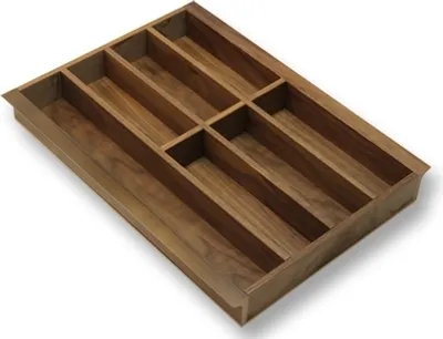 Produktbild von Besteckeinsatz NUSSBAUM 45er Schubl. B 354 x T 472 mm passend für Hettich ComfortLine / GRASS DWD XP 16 mm Schubladen