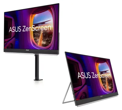 Zdjęcie produktu dla ASUS ZenScreen MB27ACF, 68,6 cm (27"), 2560 x 1440 px, Quad HD, LCD, 5 ms, Czarny