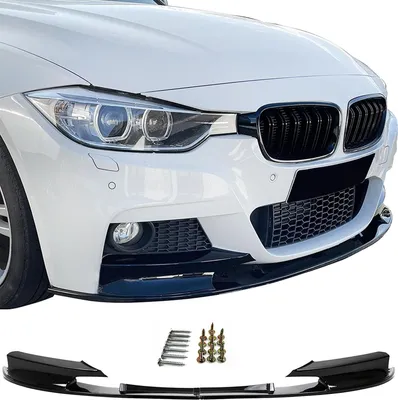 Produktbild von Frontspoiler Lippe Ansatz Sport Optik Schwarz Glanz für BMW 3er F30 F31 11-19