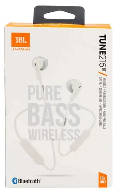 Produktbild von JBL TUNE 215 BT – Bluetooth In-Ear Kopfhörer in Weiß