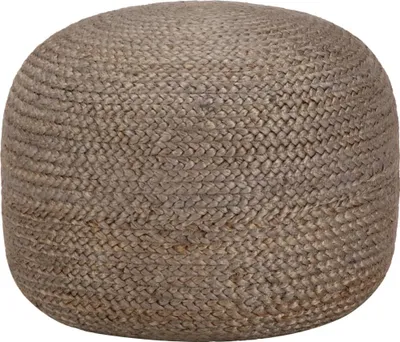 Obrázok produktu pre Ručne vyrobená taburetka, svetlosivá 45x30 cm, juta