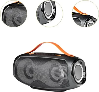 Produktbild von Tragbarer Bluetooth Lautsprecher 5.3 mit RGB Licht, 20W Outdoor Musikbox mit TWS & Handgriff, 10 Std Akku