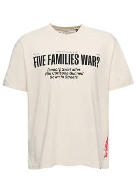 Produktbild von Recovered T-Shirt The Godfather New York 1945 Relaxed mit angesagten Prints Ecru L
