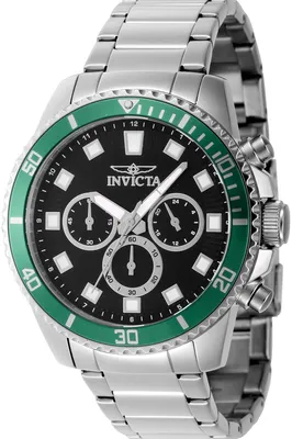 Zdjęcie produktu dla Invicta Pro Diver 46051 Zegarek Męski - Mechanizm Kwarcowy - Stal Nierdzewna z Czarną Tarcza - 45 mm