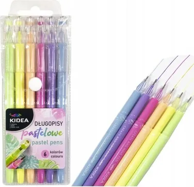 Productafbeelding van Kidea Kristalpunten pastelpotloden, 6 kleuren