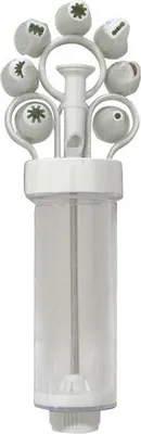 Immagine prodotto di Decoratore per torte a iniezione, plastica, 8 attacchi, 150 ml
