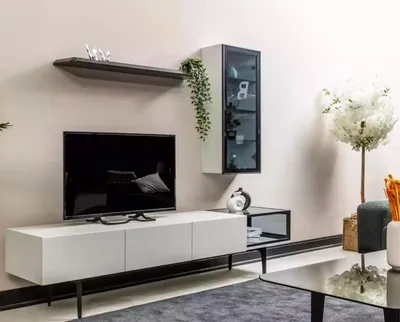 Immagine prodotto di rtv armadio a muro basso in legno scaffale a muro soggiorno design moderno