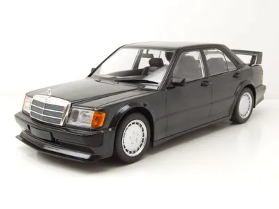Produktbild von Mercedes 190E 2.5-16 Evo 1 W201 1989 blau-schwarz metallic Modellauto 1:18 Minichamps
