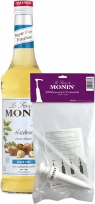 Produktbild von Monin Sirup Haselnuss ohne Zucker (70 cl) + Siruppumpe (10 ml)