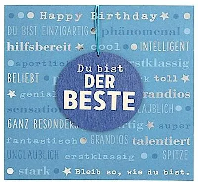 Produktbild von Depesche Klappkarte mit Anhänger - Du bist der Beste