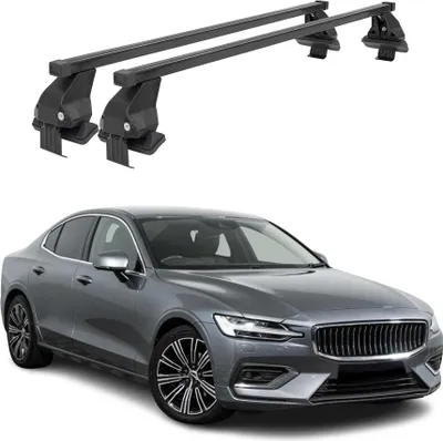 Produktbild von Menabo Dachträger Grundtäger für Volvo S60 2018-2025 50kg Stahl Schwarz 2 tlg