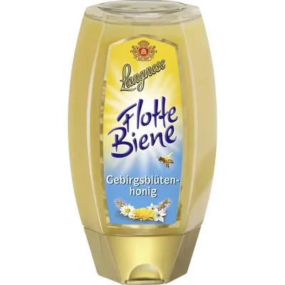 Zdjęcie produktu dla Langnese Flotte Biene miód z kwiatów górskich kremowy słodki smak 250g