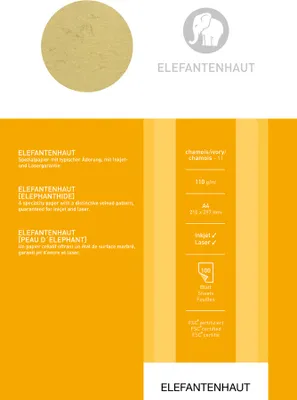 Produktbild von RÖMERTURM Elefantenhaut Office DIN A4 190 g/qm chamois 50 Blatt
