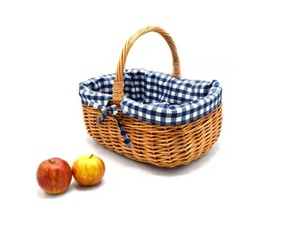 Produktbild von MyBer Korb Rattankorb Weidenkorb Einkaufskorb Picknickkorb Tragekorb Vollweide K1-014-SBW
