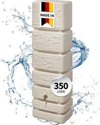 Produktbild von 4rain SLIM STONE DECOR Wandtank 350 Liter sandbeige