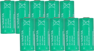 Produktbild von Varta Lithium 3V 1350mAh Batterie CR 2/3 AA 10er-Set