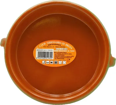 Obrázek produktu pro CTB keramika Cazuela hliněná mísa zelená s připevněnými uchy průměr 17 cm