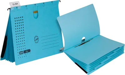 Produktbild von ELBA Hängehefter chic ULTIMATE 100333012 DIN A4 blau 5 St./Pack.