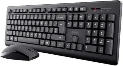 Produktbild von Trust Primo Kabellose Tastatur Und Maus Schwarz  Schwarz One Size