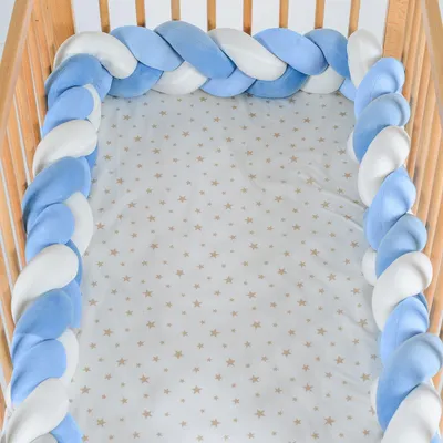 Produktbild von Cangaroo Bettnestchen Braidy geflochten, Bettumrandung 220 x 13 x 3,5 cm